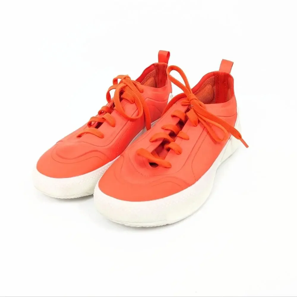 Adidas by Stella McCartney Womens Shoes Orange Treino Lace Up Sneakers Size 7